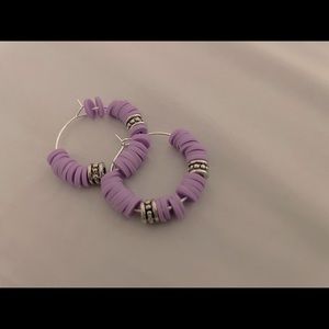 polymer clay bead earrings